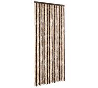 vidaXL Tenda Insetti 100x220 cm Marrone Beige Antiinsetti Ciniglia Zanzariera