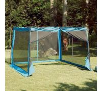 vidaXL Tenda interna con tetto Blu 303 x 303 x 196 cm taffetà