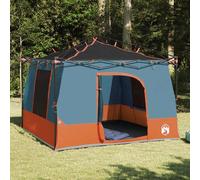 vidaXL Tenda interna Grigio e arancione 290 x 288 x 234 cm taffetà