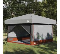 vidaXL Tenda interna per 7 persone con tetto Grigio e arancione