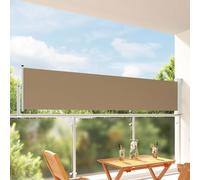 vidaXL Tenda laterale 100% poliestere ferro acciaio, Tenda regolabile, copertura giardino, barriera patio, tenda da esterno, schermo privacy, protezione dal vento