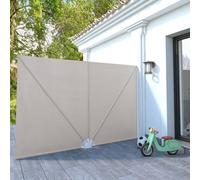 vidaXL Tenda Laterale Terrazza Pieghevole Crema 300x200 cm Parasole da Balcone
