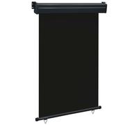 VIDAXL - Tenda Laterale per Terrazzo 120x250 cm Nera