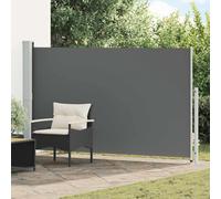 vidaXL Tenda laterale retrattile Antracite 300 x 180 cm Poliestere, Tenda da sole regolabile, awning moderno per esterni, rifugio giardino, schermatura flessibile per la tua terrazza