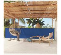 VIDAXL - Tenda Laterale Retrattile Per Patio 117x600 Cm Blu