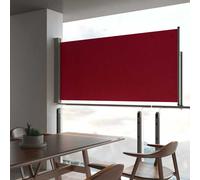 vidaXL Tenda Laterale Retrattile per Patio 120x300 cm Rossa