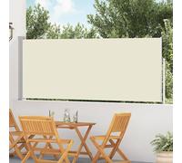 vidaXL Tenda Laterale Retrattile per Patio 120x500 cm Crema