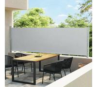 vidaXL Tenda Laterale Retrattile per Patio 140x600 cm Grigio