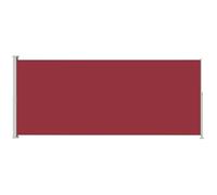 Tenda laterale retrattile per patio 180x500 cm rossa