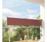 vidaXL Tenda Laterale Retrattile per Patio 60x300 cm Marrone