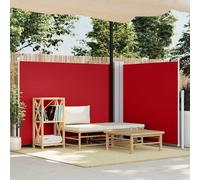 vidaXL Tenda Laterale Retrattile Rossa 140x1000 cm