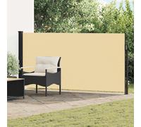 vidaXL Tenda laterale retrattile Sabbia 300 x 160 cm Poliestere, Tenda da sole retrattile rettangolare, moderna, per privacy, schermo in giardino, protezione dal vento