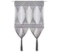 vidaXL Tenda Macramè Antracite 140x240 cm in Cotone