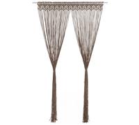 vidaXL Tenda Macramè Grigio Talpa 140x240 cm in Cotone