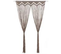 vidaXL Tenda Macramè Grigio Talpa 140x240 cm in Cotone