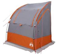 vidaXL Tenda moderna per adulti in grigio e arancione, impermeabile, a prova di vento, con design che respira, ampia, durevole, esterno, riparo per bagagliaio, tenda, copertura p
