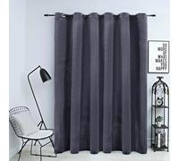 vidaXL Tenda Oscurante Anelli in Metallo Velluto Antracite 290x245 cm