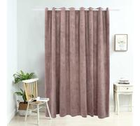 vidaXL Tenda Oscurante Anelli in Metallo Velluto Rosa Antico 290x245cm