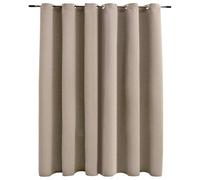 VIDAXL - Tenda Oscurante Con Anelli In Metallo Beige 290x245 Cm
