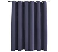 vidaXL Tenda Oscurante con Anelli Classica Elegante Moderna Tendaggi per la Casa Rivestimento Finestre Privacy in Metallo 290x245 cm Antracite