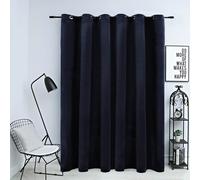 vidaXL Tenda Oscurante con Anelli in Metallo Velluto Nera 290x245 cm