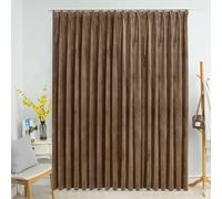vidaXL Tenda Oscurante con Ganci Beige in Velluto 290x245 cm