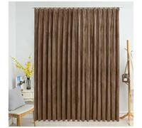 vidaXL Tenda Oscurante con Ganci Beige in Velluto 290x245 cm