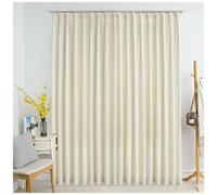 VIDAXL - Tenda Oscurante Con Ganci Crema In Velluto 290x245 Cm