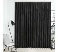 vidaXL Tenda Oscurante con Ganci in Velluto Antracite 290x245 cm
