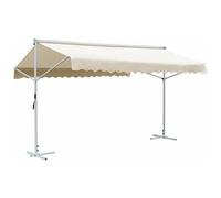 VIDAXL - Tenda Parasole con Piedistallo 500x300 cm Crema