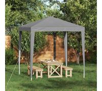 vidaXL Tenda Party 200 x 200 x 240 cm Grigio Chiaro PE e Acciaio
