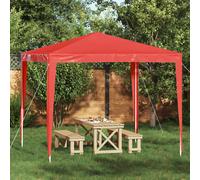 vidaXL Tenda Party 250 x 250 x 240 cm Rosso PE e Acciaio