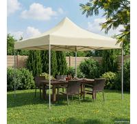 vidaXL Tenda Party 291 x 291 x 315 cm Crema Tessuto Oxford
