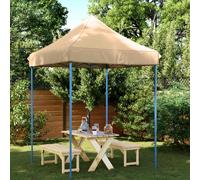 vidaXL Tenda Party 200 x 200 x 306 cm Beige Tessuto Oxford