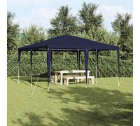 vidaXL Tenda per feste, blu, 4 x 4 m, PE