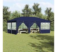 vidaXL Tenda da Festa con 10 Pannelli Laterali Blu 6x4 m in PE