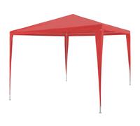 vidaXL Tenda Party Rosso 300 x 300 x 255 cm PE e Acciaio