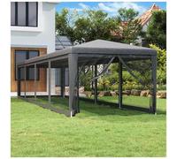 VIDAXL - Tenda Per Feste 10 Pareti Laterali In Rete Antracite 3x12m Hdpe