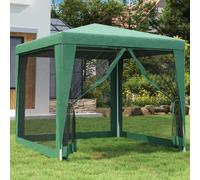 vidaXL Tenda per Feste 4 Pareti Laterali in Rete Verde 2,5x2,5m HDPE
