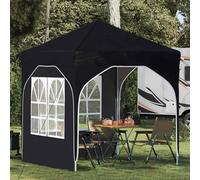 vidaXL Tenda per feste a pop-up 192 x 192 x 245 cm Nero