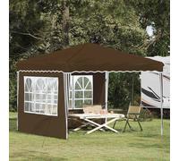 vidaXL Tenda per feste a pop-up 288 x 288 x 245 cm Tortora