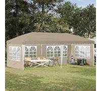 vidaXL Tenda per feste a pop-up 574 x 289 x 245 cm Crema