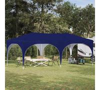 vidaXL Tenda per feste a pop-up Blu 575 x 288 x 245 cm Tessuto Oxford