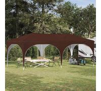 vidaXL Tenda per feste a pop-up Marrone 575 x 288 x 245 cm
