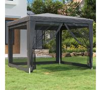 vidaXL Tenda per Feste con 4 Pareti in Rete Antracite 3x3 m in HDPE