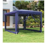 VIDAXL - Tenda Per Feste Con 4 Pareti Laterali In Rete 3x4 M Hdpe