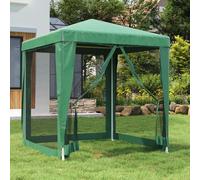 vidaXL Tenda per Feste con 4 Pareti Laterali in Rete Verde 2x2 m HDPE