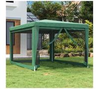 VIDAXL - Tenda Per Feste Con 4 Pareti Laterali In Rete Verde 3x4 M Hdpe