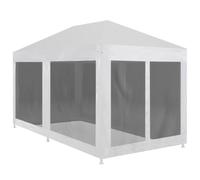 vidaXL Tenda per Feste con 6 Pareti in Rete 6x3 m Tendone da Giardino Gazebo