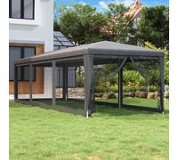 vidaXL Tenda per Feste con 8 Pareti in Rete Antracite 3x9 m in HDPE